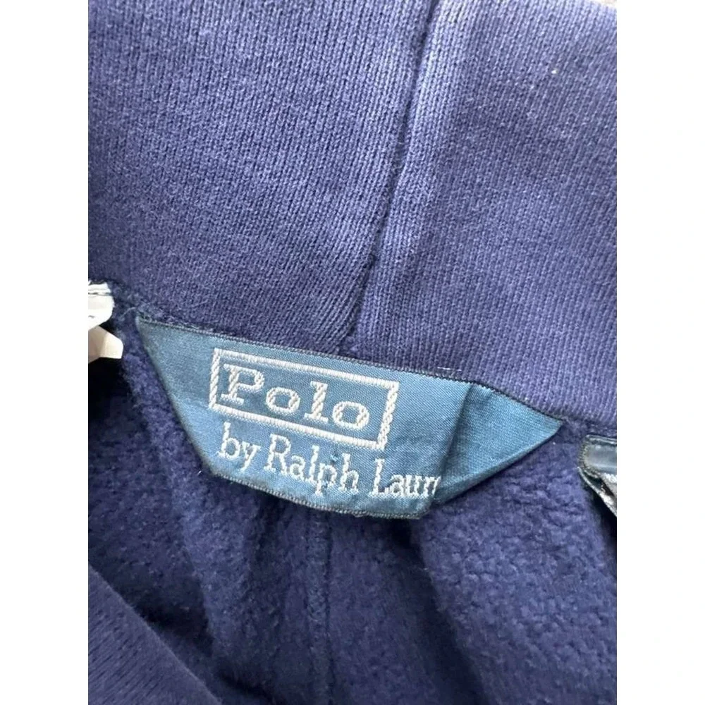 Vintage Polo Ralph Lauren Track & Field Drawstring Shorts Navy Blue Mens‎ Size S
